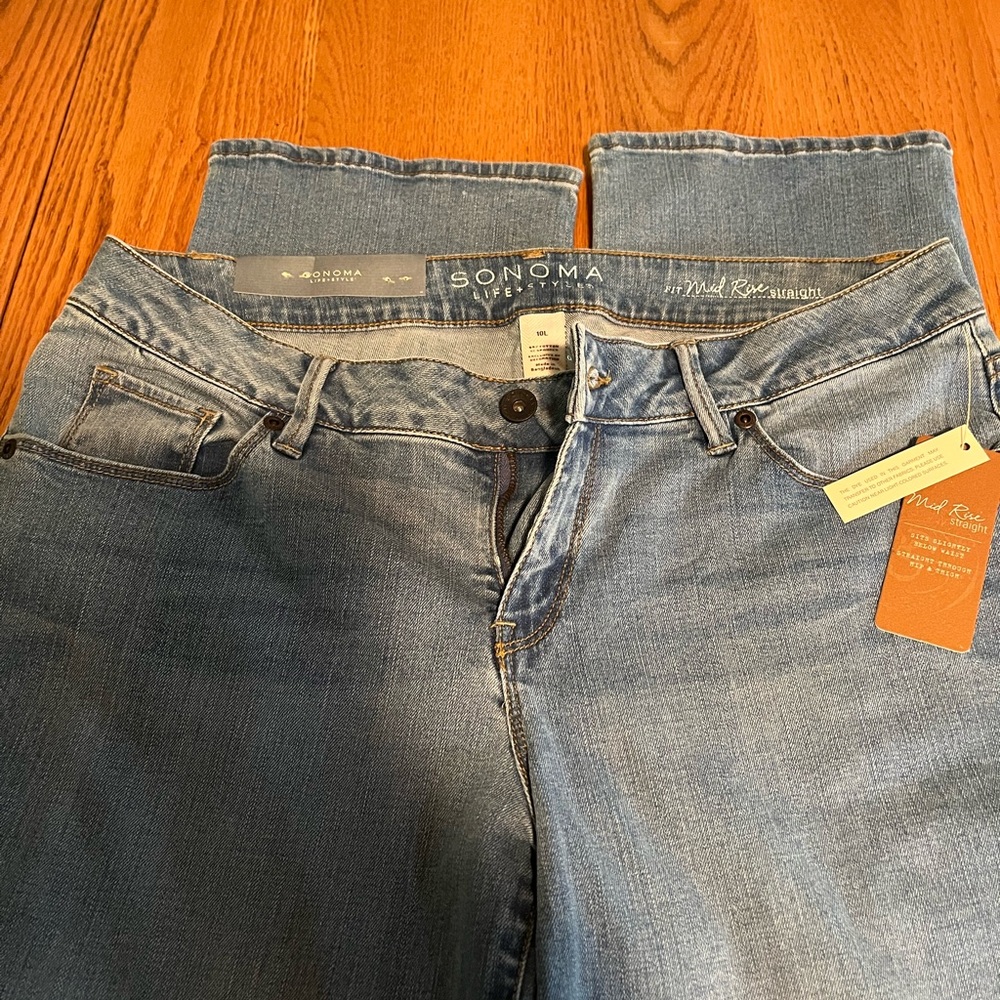 Sonoma Women's Light Blue Straight Leg Jeans